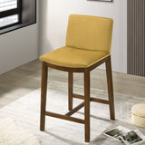 Shannon Counter Chair In Dark Yellow Velvet from Midinmod - Luna Furniture