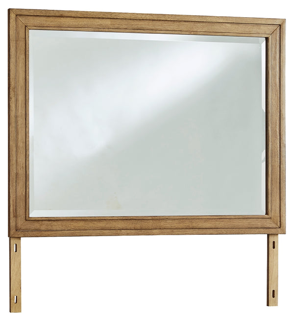 Sharlance Light Brown Bedroom Mirror (Mirror Only)