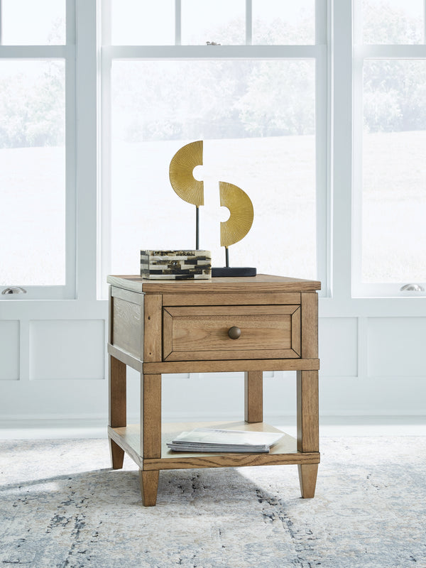 Sharlance Light Brown End Table