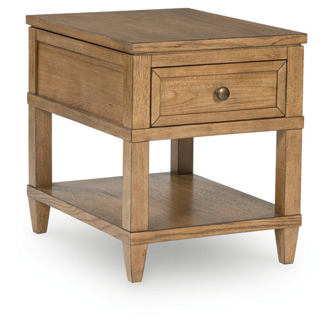 Sharlance Light Brown End Table from Ashley - Luna Furniture