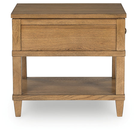 Sharlance Light Brown End Table from Ashley - Luna Furniture