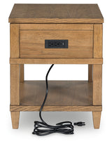Sharlance Light Brown End Table from Ashley - Luna Furniture