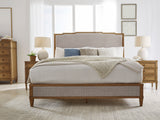 Sharlance Light Brown King Upholstered Panel Bed from Ashley Furniture - Luna Furniture