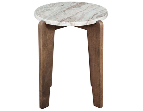 Shavon Toronto Brown Solid Marble Round End Table from Steve Silver - Luna Furniture