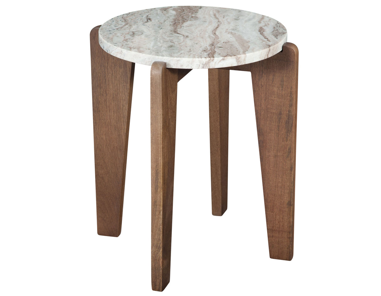 Shavon Toronto Brown Solid Marble Round End Table from Steve Silver - Luna Furniture
