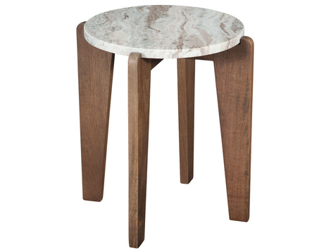 Shavon Toronto Brown Solid Marble Round End Table from Steve Silver - Luna Furniture