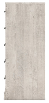 Shawburn Full Panel Headboard with Dresser, Chest and Nightstand in Whitewash from Ashley - Luna Furniture