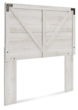 Shawburn Full Panel Headboard with Dresser and 2 Nightstands in Whitewash from Ashley - Luna Furniture
