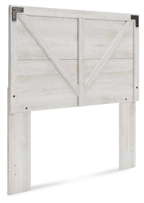 Shawburn Full Panel Headboard with Dresser and Chest in Whitewash from Ashley - Luna Furniture