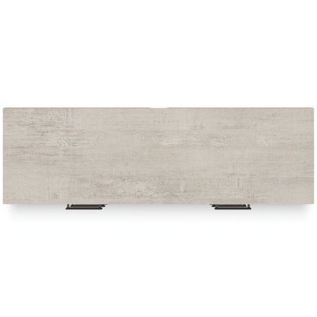 Shawburn Full Panel Headboard with Dresser in Whitewash from Ashley - Luna Furniture