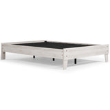 Shawburn Full Platform Bed with 2 Nightstands in Whitewash from Ashley - Luna Furniture