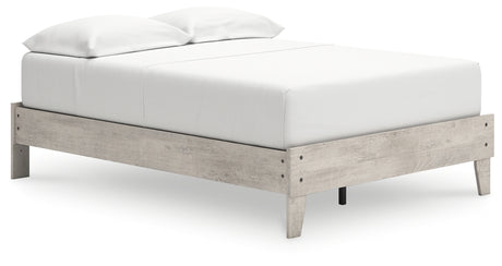 Shawburn Full Platform Bed with Dresser, Chest and 2 Nightstands in Whitewash from Ashley - Luna Furniture