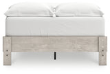 Shawburn Full Platform Bed with Dresser and 2 Nightstands in Whitewash from Ashley - Luna Furniture