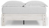 Shawburn Full Platform Bed with Dresser and Chest in Whitewash from Ashley - Luna Furniture