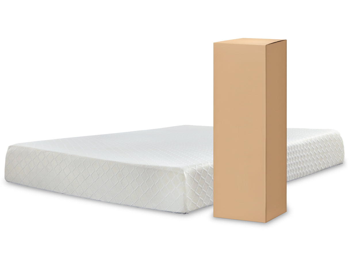 Shawburn Full Platform Bed with Mattress in Whitewash from Ashley - Luna Furniture