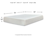 Shawburn Full Platform Bed with Mattress in Whitewash from Ashley - Luna Furniture