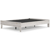 Shawburn Full Platform Bed with Mattress in Whitewash from Ashley - Luna Furniture