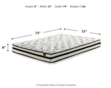 Shawburn Full Platform Bed with Mattress in Whitewash from Ashley Furniture - Luna Furniture