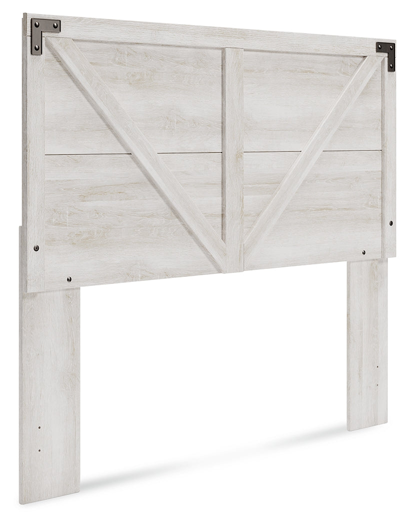 Shawburn Queen Panel Headboard with Dresser and 2 Nightstands in Whitewash from Ashley - Luna Furniture