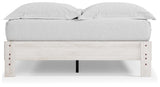 Shawburn Queen Platform Bed with Dresser, Chest and 2 Nightstands in Whitewash from Ashley - Luna Furniture