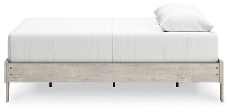 Shawburn Queen Platform Bed with Dresser, Chest and Nightstand in Whitewash from Ashley - Luna Furniture