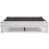 Shawburn Queen Platform Bed with Mattress in Whitewash from Ashley - Luna Furniture