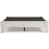 Shawburn Queen Platform Bed with Mattress in Whitewash from Ashley - Luna Furniture