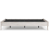 Shawburn Queen Platform Bed with Mattress in Whitewash from Ashley Furniture - Luna Furniture