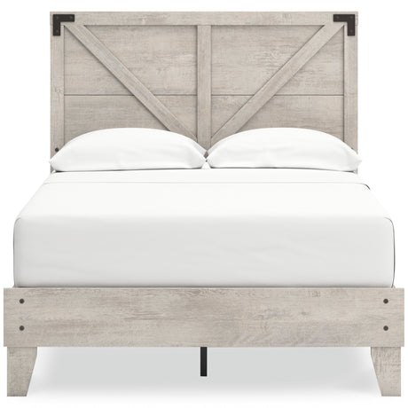 Shawburn Whitewash Crossbuck Youth Platform Bedroom Set from Ashley - Luna Furniture