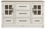 Shaybrock Antique White/Brown Dresser from Ashley - Luna Furniture