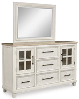 Shaybrock Antique White/Brown Dresser from Ashley - Luna Furniture