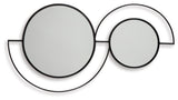 Shayham Black Accent Mirror from Ashley - Luna Furniture