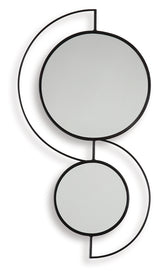 Shayham Black Accent Mirror from Ashley - Luna Furniture