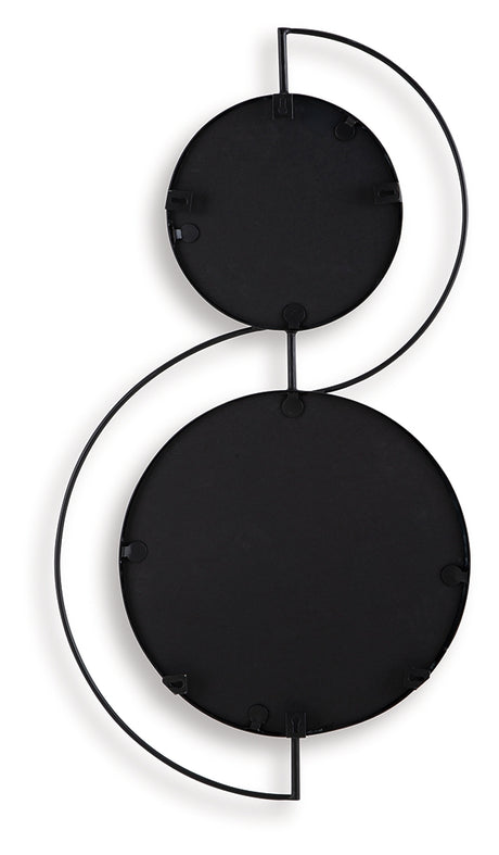 Shayham Black Accent Mirror from Ashley - Luna Furniture