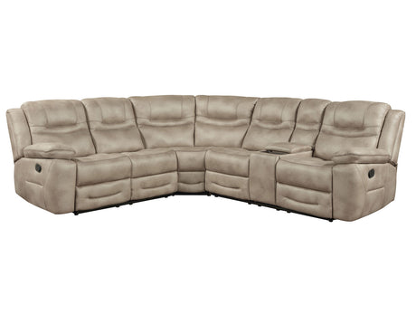 Shelton Brown 3-Piece Reclining Sectional from Steve Silver - Luna Furniture