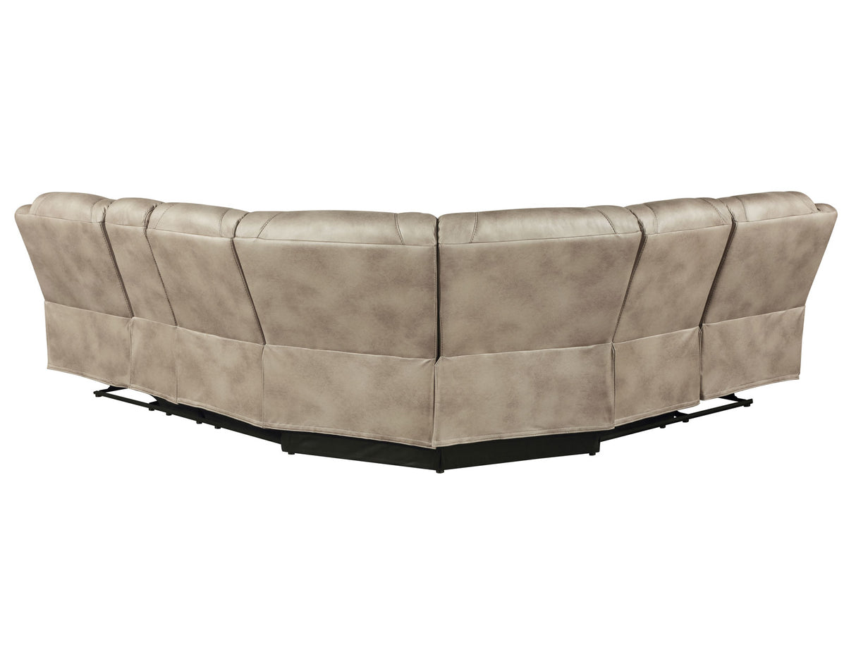 Shelton Brown 3-Piece Reclining Sectional from Steve Silver - Luna Furniture