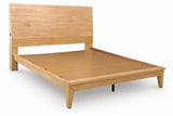 Sherbana Light Brown California King Platform Bed from Ashley Furniture - Luna Furniture