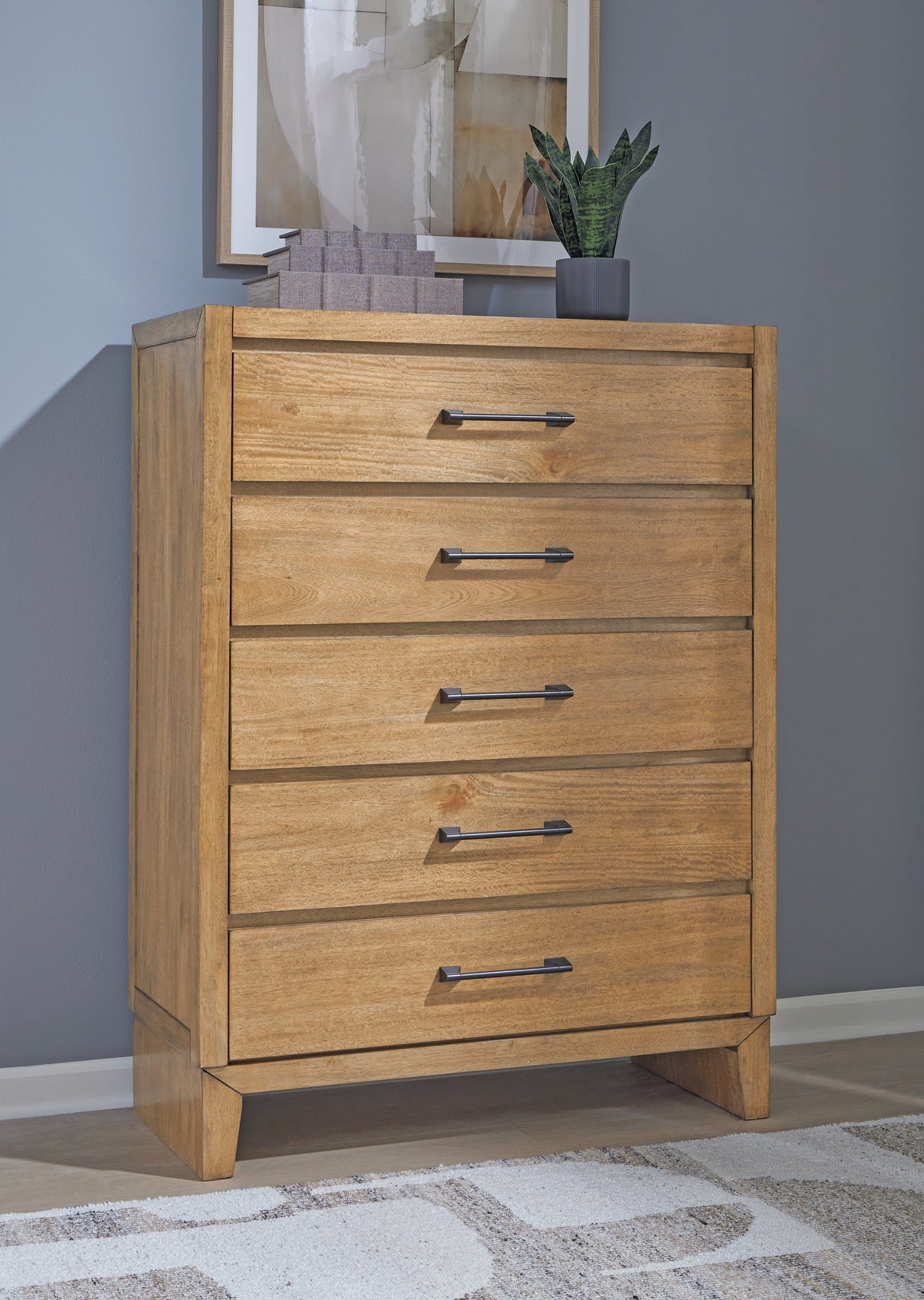 Sherbana Light Brown Chest of Drawers from Ashley - Luna Furniture