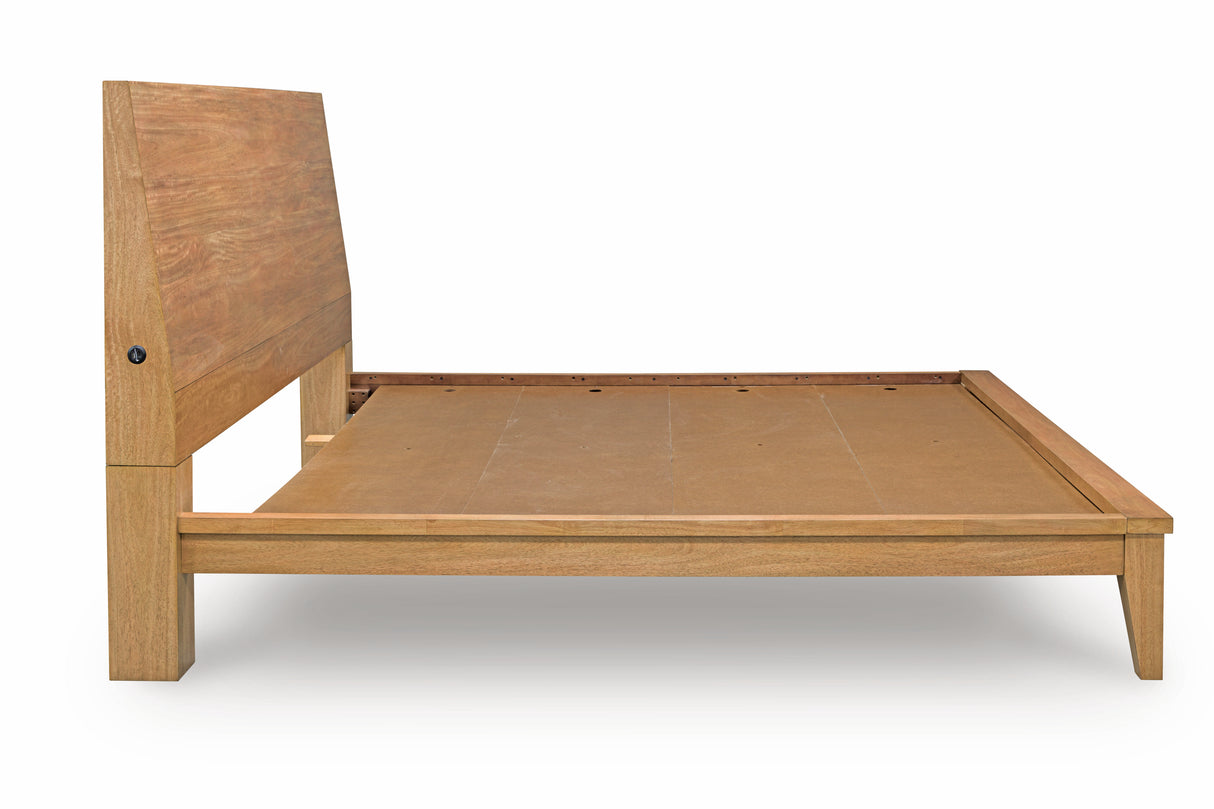 Sherbana Light Brown Platform Bedroom Set from Ashley - Luna Furniture