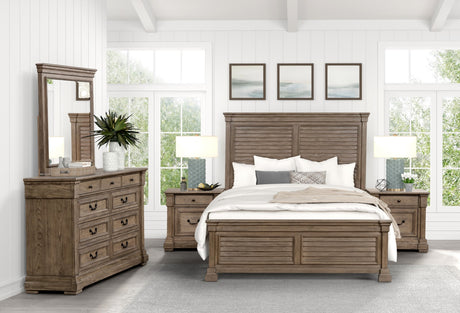 Sheringham Weathered Gray Queen Bed from Furniture of America - Luna Furniture