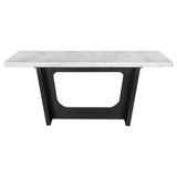 Sherry Gray 7-Piece Rectangular Marble Top Dining Table Set from Coaster - Luna Furniture