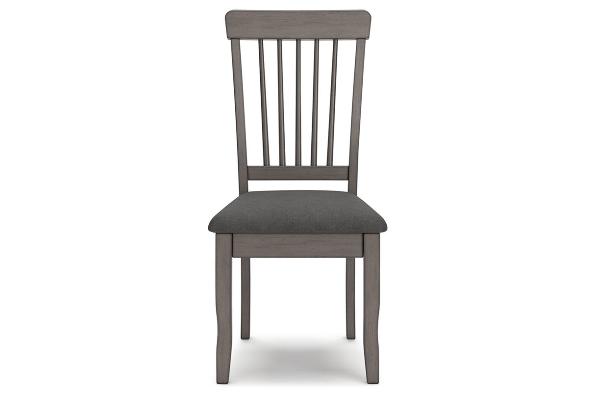 Shullden Gray Dining Table and 4 Chairs from Ashley - Luna Furniture