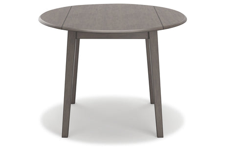 Shullden Gray Dining Table and 4 Chairs from Ashley - Luna Furniture