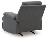 Side-Swipe Charcoal Recliner from Ashley - Luna Furniture