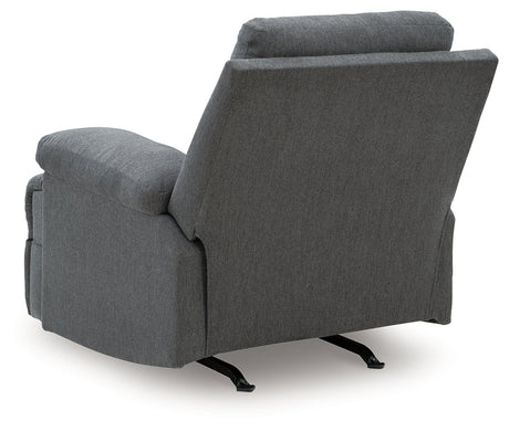 Side-Swipe Charcoal Recliner from Ashley - Luna Furniture