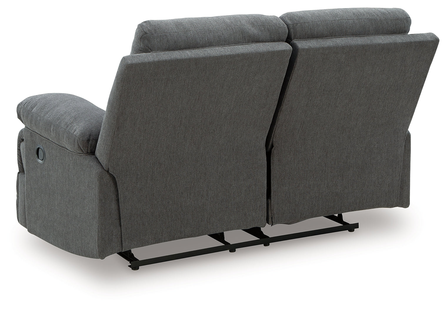 Side-Swipe Charcoal Reclining Living Room Set – Luna Furniture