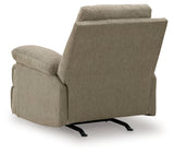 Side-Swipe Mocha Recliner from Ashley - Luna Furniture