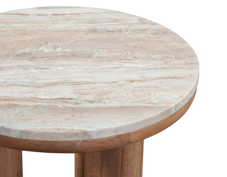 Sidney 3-Piece Round Toronto Brown Marble Top Table Set from Steve Silver - Luna Furniture