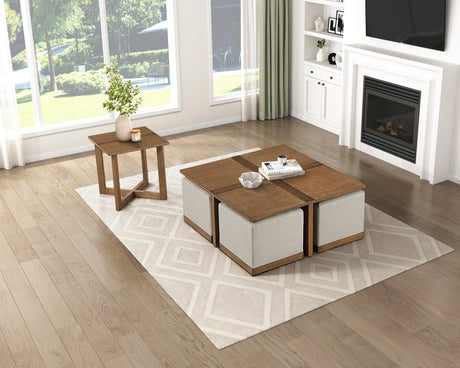Sienna CollectionBrown End Table from Homelegance - Luna Furniture