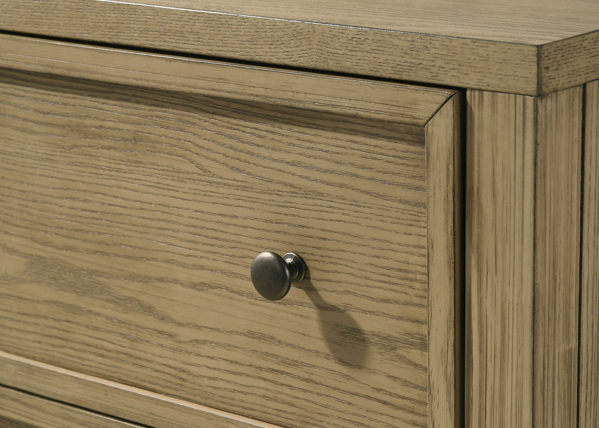 Sienna Rustic Natural Canopy Platform Bedroom Set from Crown Mark - Luna Furniture